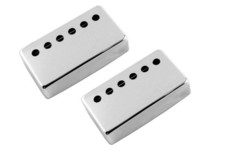 Allparts Electric Guitar 49.2mm String Spacing Humbucker Pickup Cover Set (Chrome)