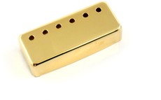 Allparts Electric Guitar 50mm String Spacing Mini Humbucker Pickup Cover Set (Gold)