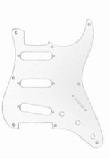 Allparts Electric Guitar 8-Hole 1-Ply Pickguard for Fender Stratocaster Style Guitars (Clear)