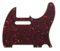 Allparts Electric Guitar 8-Hole 3-Ply Pickgaurd for Fender Telecaster Style Guitars (Tortoise Shell)