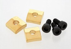 Allparts Electric Guitar Nut Blocks for Floyd Rose Style Locking Nut (Gold)