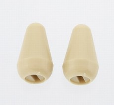 Allparts Electric Guitar Plastic Pickup Selector Tip for Fender USA Stratocaster Style Guitars - Vintage Cream (Pack of 2)