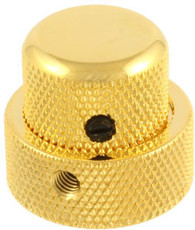 Allparts Guitar 1/2 Inch Tall Concentric Stacked Control Knob with Set Screw (Gold)