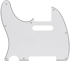Allparts PG-0562 Left-Handed Electric Guitar 8-Hole 3-Ply Pickguard for Fender Telecaster Style Guitars (Parchment)