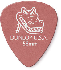 Dunlop 417P 0.58mm Gator Grip Guitar Pick (Red)