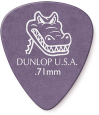 Dunlop 417P 0.71mm Gator Grip Guitar Pick (Purple)