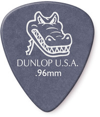 Dunlop 417P 0.96mm Gator Grip Guitar Pick (Grey)