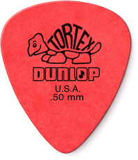 Dunlop 418R 0.50mm Tortex Guitar Pick (Red)