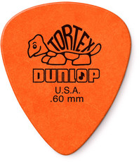 Dunlop 418R 0.60mm Tortex Standard Guitar Pick (Orange)