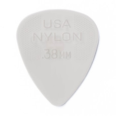 Dunlop 44R 0.38mm Nylon Guitar Pick (White)