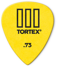 Dunlop 462P Tortex TIII 0.73mm Guitar Pick (Yellow)
