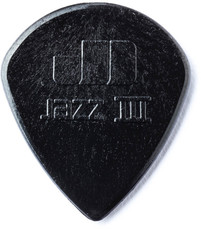 Dunlop 47R3S Stiffo Jazz III Guitar Pick (Black)
