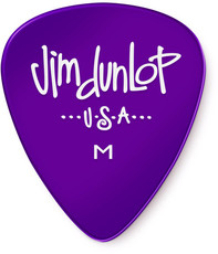 Dunlop 486PMD Gels Medium Guitar Pick (Purple)
