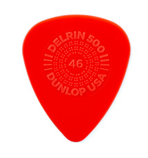 Dunlop Prime Grip Delrin 500 0.46mm Plectrum (Red)