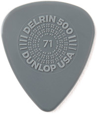 Dunlop Prime Grip Delrin 500 0.71mm Plectrum (Grey)