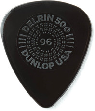 Dunlop Prime Grip Delrin 500 0.96mm Plectrum (Black)
