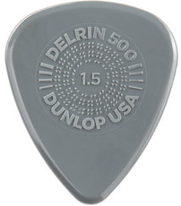 Dunlop Prime Grip Delrin 500 1.5mm Plectrum (Grey)