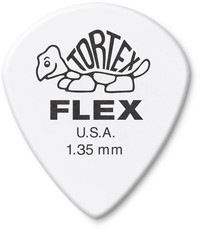 Dunlop Tortex Flex Jazz III 1.35mm Plectrum (White)