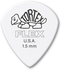 Dunlop Tortex Flex Jazz III 1.5mm Plectrum (White)