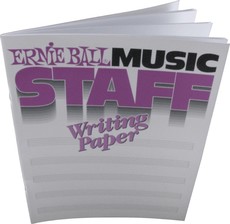 Ernie Ball Music Staff Paper