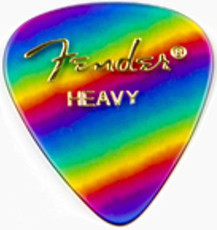 Fender 351 Shape Graphic Rainbow Heavy Pick (Rainbow)
