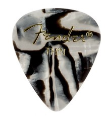 Fender 351 Shape Graphic Zebra Thin Pick (Zebra)