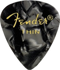 Fender 351 Shape Premium Black Moto Thin Pick