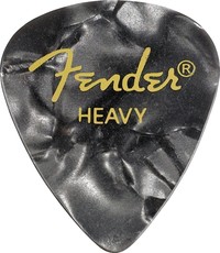 Fender 351 Shape Premium Moto Heavy Guitar Pick (Black)