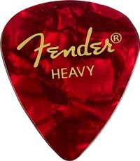 Fender 351 Shape Premium Moto Heavy Guitar Pick (Red)