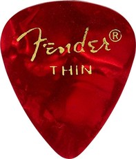 Fender 351 Shape Premium Thin Red Moto Pick