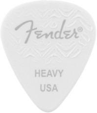 Fender Wavelength 351 Heavy .96mm Celluloid Pick (White)