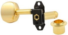 Gotoh ST31-SB5 Stealth-Key Series Left-Handed Electric Guitar 6 In-Line Light Weight Standard Post Machine Heads Set (Gold)