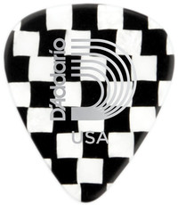 Planet Waves 1CCB4 Classic Celluoid Medium Pick (Checkerboard)
