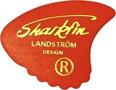 Sharkfin Guitar Plectrum Thin (Red)
