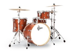 Gretsch Catalina Club Series 4pc Shell Pack Acoustic Drum Kit - Satin Walnut Glaze (14 12 14 20 Inch)