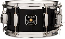 Gretsch Full Range Series 10x5.5 Inch Blackhawk Mighty Mini Poplar Snare Drum with GTS Mounting System (Black)