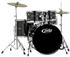 PDP Centerstage 5pc Acoustic Drum Kit with Hardware and Cymbals - Onyx Sparkle (10 12 16 14 22 Inch)