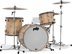 PDP Concept Maple Classic Series 3pc Maple with Walnut Hoops Acoustic Drum Kit - Shells Only (13 16 22 Inch)