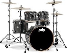 PDP New Yorker 4pc Acoustic Drum Kit - Onyx Sparkle Including Hardware Pack (10 13 18 13 Inch)