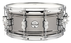 PDP PDSN6514BNCR Concept Series 6.5 x 14 Inch Black Nickel over Steel Snare Drum with Chrome Hardware