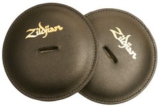 Zildjian Leather Pads for Marching Band Cymbals - Black (Pair)