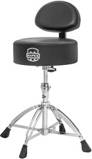Mapex T770 Round Top Drum Throne with Back Rest and 4 Double Braced Legs
