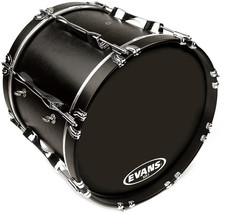 Evans BD26MX1B 26 Inch MX1 Black Marching Bass Drum Batter Drum Head