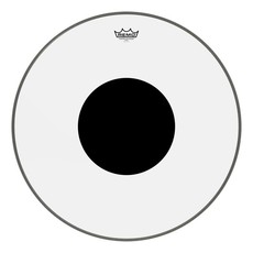 REMO CS-1324-10 24 Inch Controlled Sound Clear Bass Drum Batter Drum Head with Black Dot