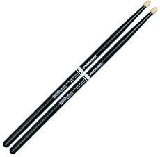 Promark TXMP420XW-AG Mike Portnoy ActiveGrip 420X Hickory Oval Wood Tip Drum Sticks (Black)