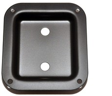 Allparts Metal Dish Speaker Cabinet Jackplate (Black)