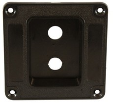 Allparts Pastic Recessed Dish Speaker Amplifier Cabinet Jackplate (Black)
