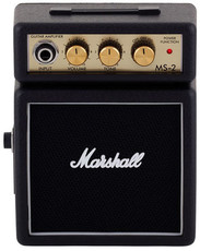 Marshall MS-2 Micro Amp Series 1 watt Electric Guitar Mini Half Stack Amplifier (Black)