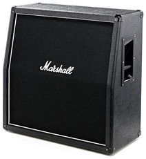 Marshall MX412A 240 watt 4x12 Inch Electric Guitar Amplifier Angled Cabinet (Black)