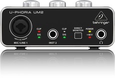 Behringer UM2 U-Phoria Audiophile Single Channel USB Audio Interface
